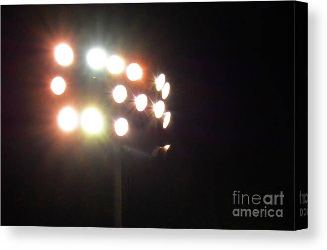 Lights Canvas Print featuring the photograph Night Lights by Dan Holm