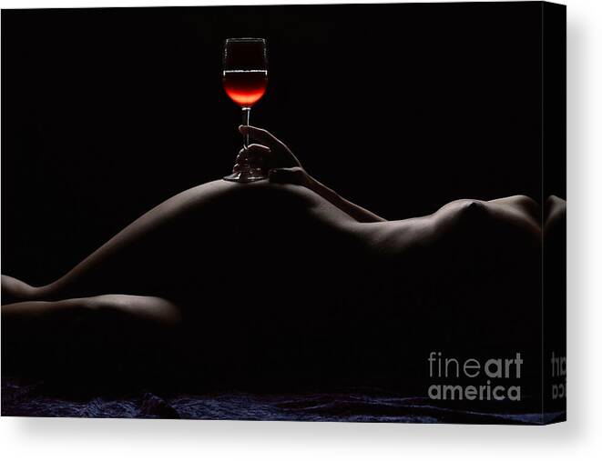 Nude Canvas Print featuring the photograph Night by David Naman