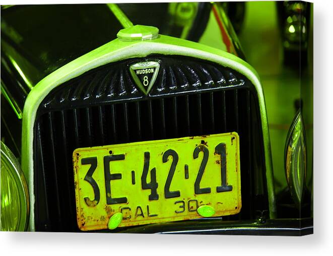 Car Canvas Print featuring the photograph Nineteen thirty Hudson Super eight by Jeff Swan