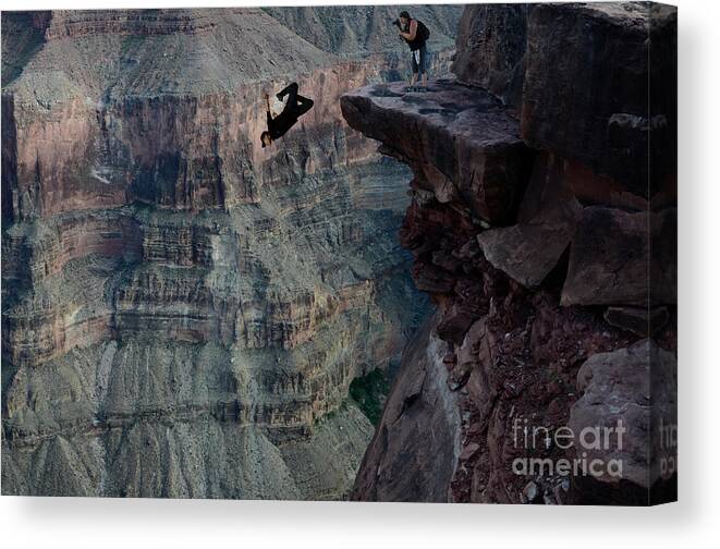 Global Warming Canvas Print featuring the photograph No Global Warming No Gravity Either by Bob Christopher
