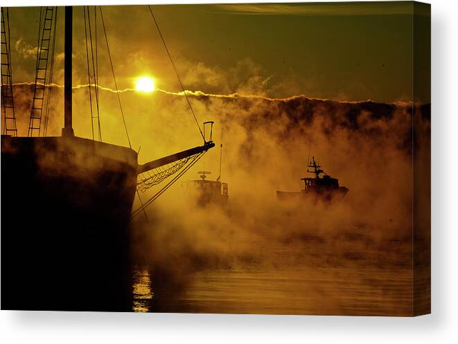 Sea Smoke Canvas Print featuring the photograph North End Burr by Jeff Cooper