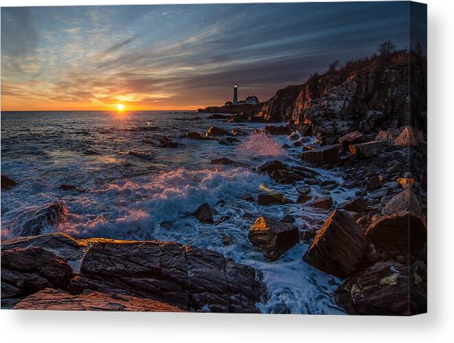 Maine Canvas Print featuring the photograph November Morning by Paul Noble