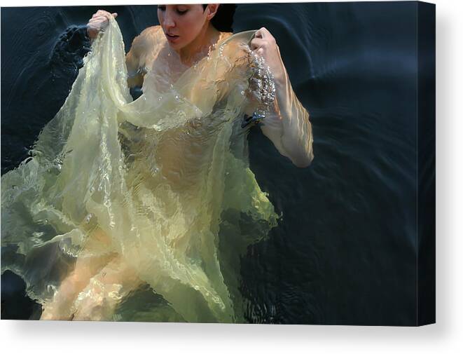  Canvas Print featuring the photograph Celestial Motion by Adele Aron Greenspun