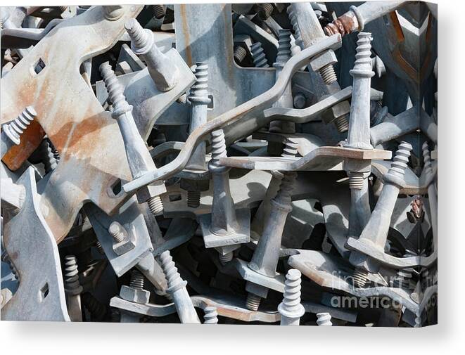 Rhyolite Canvas Print featuring the photograph Nuts and Bolts by Bob Phillips