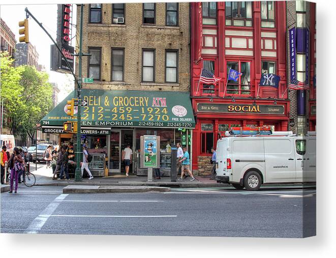 Nyc Canvas Print featuring the photograph NYC Deli and Grocery by Jackson Pearson