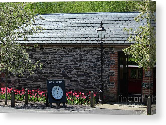 Oakfield Park Canvas Print featuring the photograph Oakfield Station Donegal Ireland by Eddie Barron