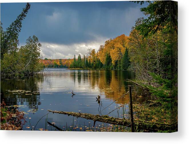 Fall Canvas Print featuring the photograph October Storm by Gary McCormick