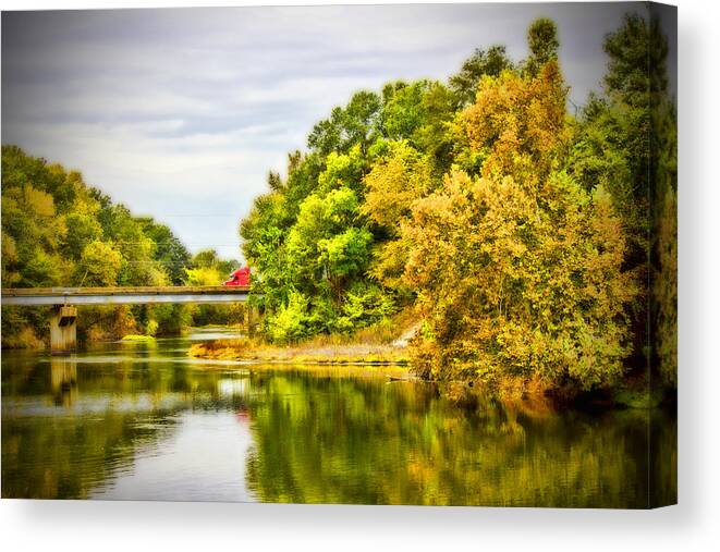 Overpass Canvas Print featuring the photograph Off the Interstate by Barry Jones