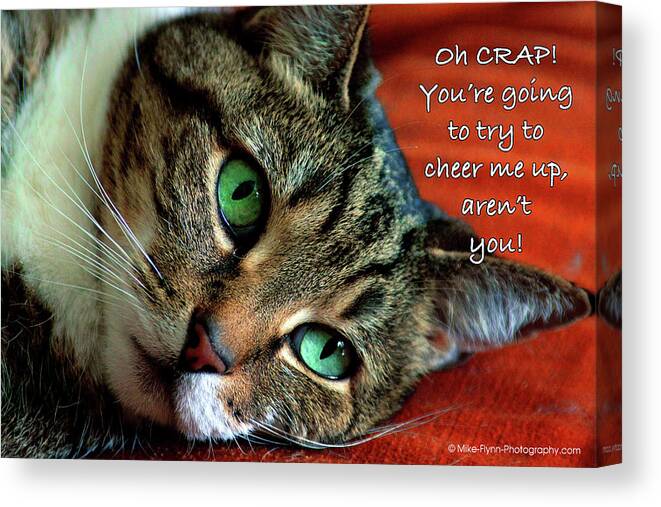 Oh Crap Canvas Print featuring the photograph Oh Crap by Mike Flynn