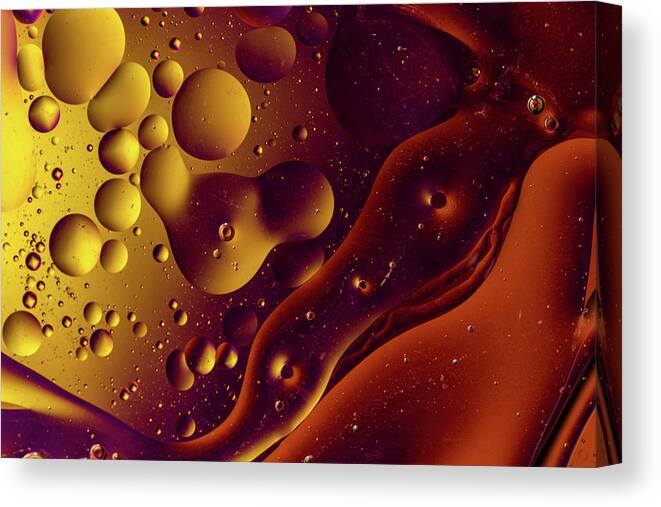 Jay Stockhaus Canvas Print featuring the photograph Oil and Water 11 by Jay Stockhaus
