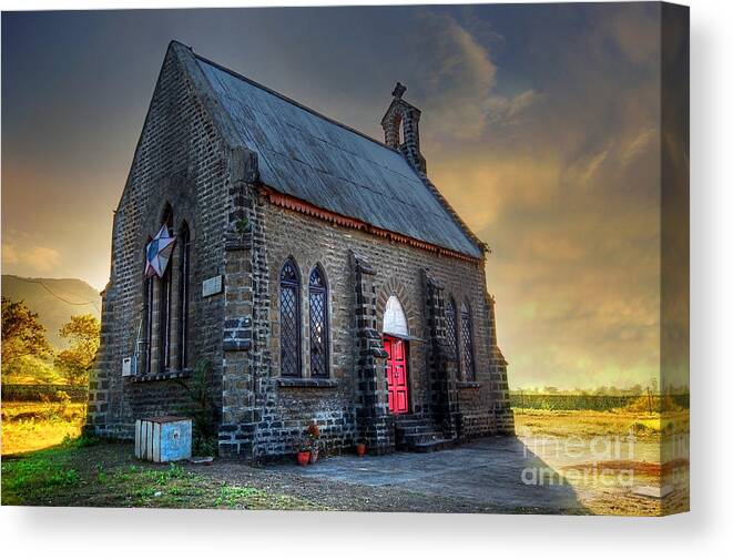 Old Church Canvas Print featuring the photograph Old Church by Charuhas Images