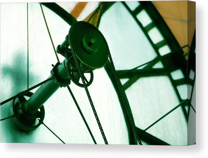 D&f Canvas Print featuring the photograph Old Clock Gears by Marilyn Hunt