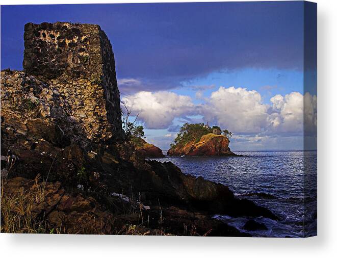 Fort Canvas Print featuring the photograph Old Fort-St Lucia by Chester Williams