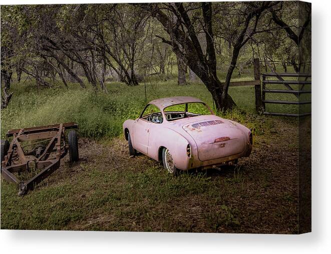 Still Waiting At The Gate. Oldf Gia Canvas Print featuring the photograph old 'gia Oroville 5908 by Janis Knight