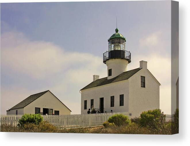 Old Point Loma Lighthouse Cabrillo National Monument San Diego Ca Canvas Print Canvas Art By Christine Till