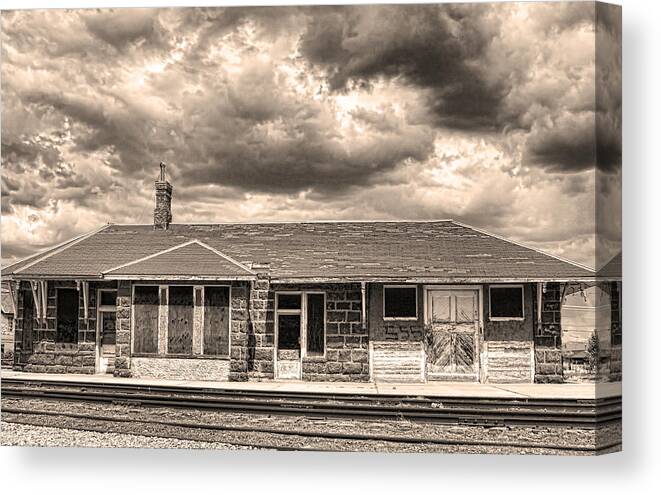  Old Canvas Print featuring the photograph Old Rio Grande Train Stop by James BO Insogna