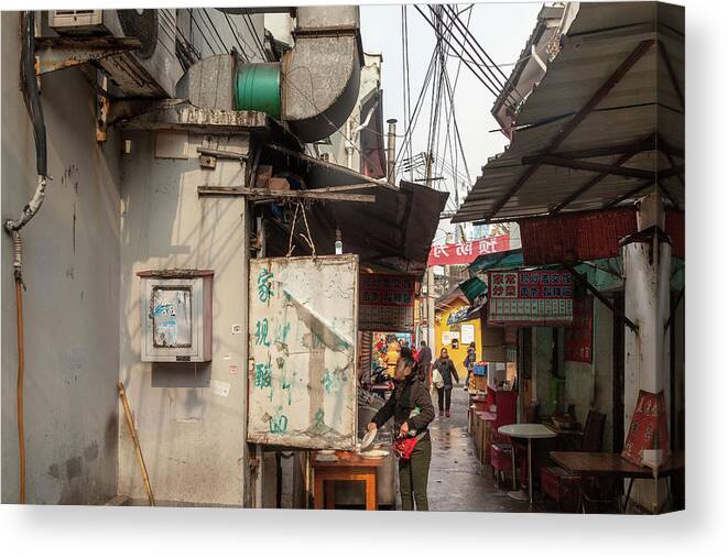 Shanghai Canvas Print featuring the photograph Old Shanghai III by Erika Gentry