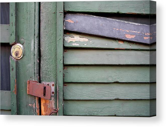 New Orleans Canvas Print featuring the photograph Old Shutters French Quarter by KG Thienemann