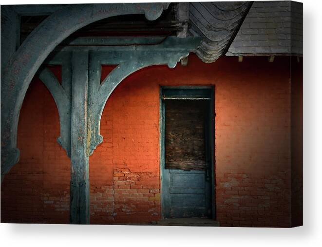 Ypsi Canvas Print featuring the photograph Old Ypsilanti Train Station by Pat Cook
