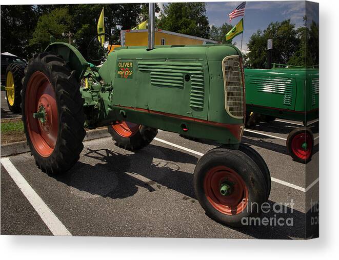 Tractor Canvas Print featuring the photograph Oliver Row Crop 70 by Mike Eingle