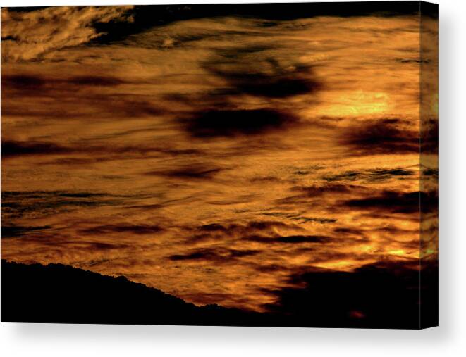 Sunset Canvas Print featuring the photograph Ominous Orange by Pauline Darrow