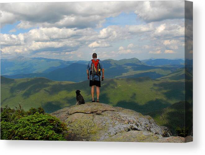 Atticus Canvas Print featuring the photograph On South Twin by Ken Stampfer