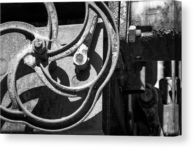 Trains Canvas Print featuring the photograph On the Railroad by Holly Ross