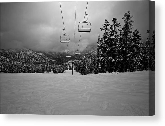 Ski Canvas Print featuring the photograph Once by Mark Ross
