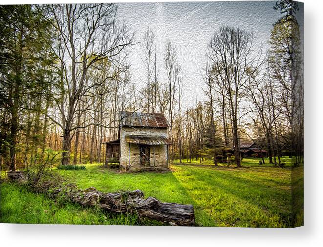 One Room Farmhouse Canvas Print featuring the photograph One Room Farmhouse by Cynthia Wolfe