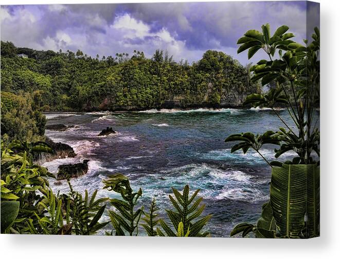 Big Island Canvas Print featuring the photograph Onomea Bay Hawaii by Gary Beeler