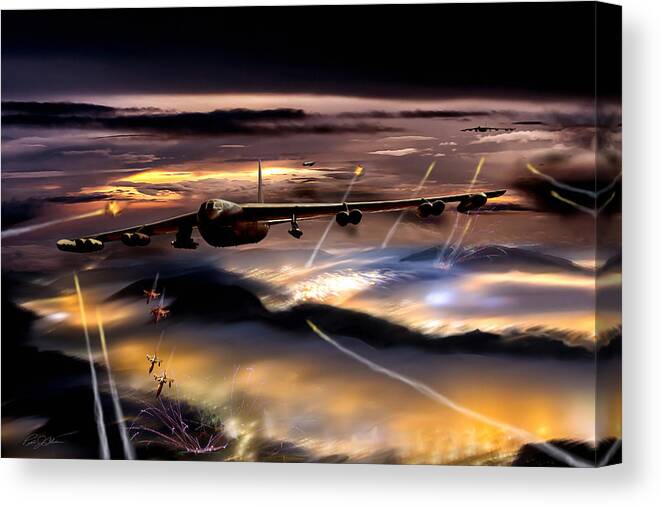 Aviation Canvas Print featuring the digital art Opening Night by Peter Chilelli