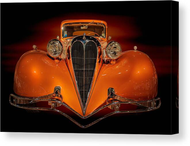 Car Canvas Print featuring the photograph Orange Dream by Susan Rissi Tregoning