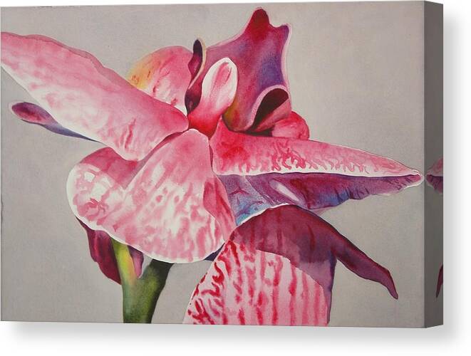 Orchid Canvas Print featuring the painting Orchid by Marlene Gremillion