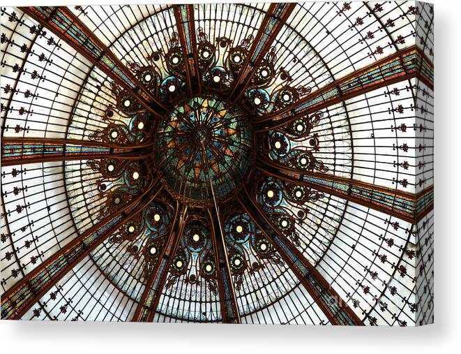 Photograph Canvas Print featuring the photograph Ornate Ceiling by Mini Arora