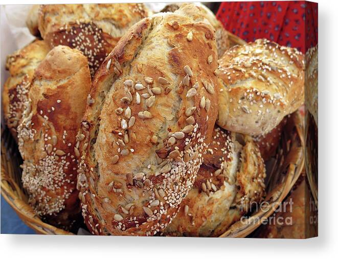 Bread Canvas Print featuring the photograph Our Daily Bread by Teresa Zieba