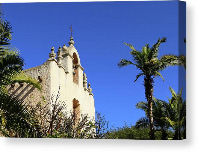 Montecito Canvas Print featuring the photograph Our Lady of Mount Carmel - Montecito by Art Block Collections