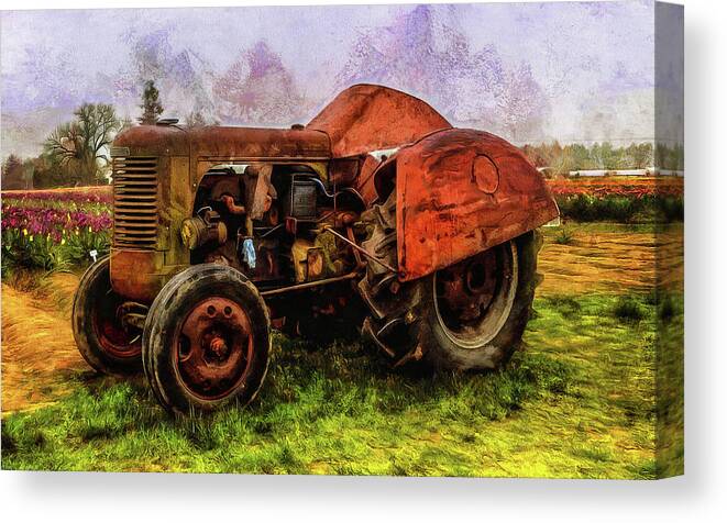 Hdr Canvas Print featuring the photograph Put Out To Pasture by Thom Zehrfeld