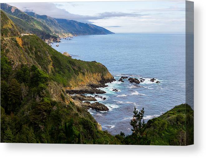 Pacific Coast Highway Canvas Print featuring the photograph Pacific Coast Highway by Derek Dean