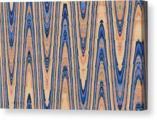 Pacific Ocean Waves Abstract Canvas Print featuring the digital art Pacific Ocean Waves Abstract by Tom Janca