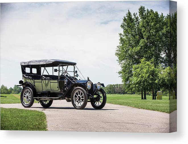 Packard Six 5-passenger Touring Canvas Print featuring the digital art Packard Six 5-passenger Touring by Super Lovely
