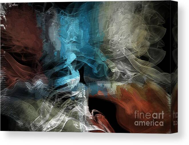 Night Painting Canvas Print featuring the digital art Paint the Night by Margie Chapman