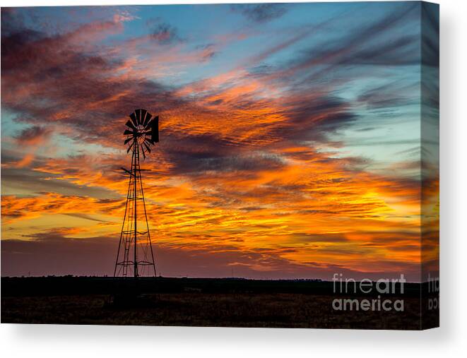 Sunset Canvas Print featuring the photograph Painted Sky by Jim McCain