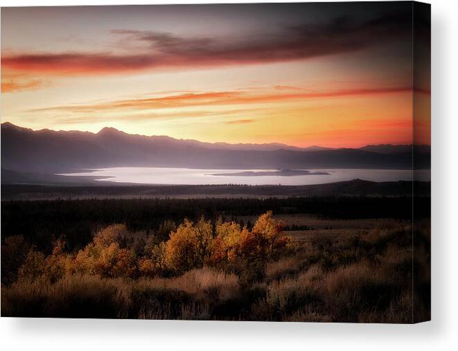 Sunrise Canvas Print featuring the photograph Painting with Color by Nicki Frates