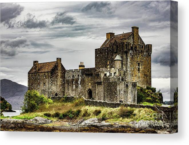 Eilean Donan Canvas Print featuring the photograph Palace of Poetry by Anthony Baatz