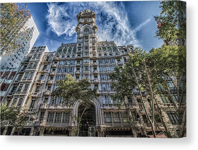 Architecture Canvas Print featuring the photograph Palacio Barolo, Buenos Aires, Argentina by Venetia Featherstone-Witty