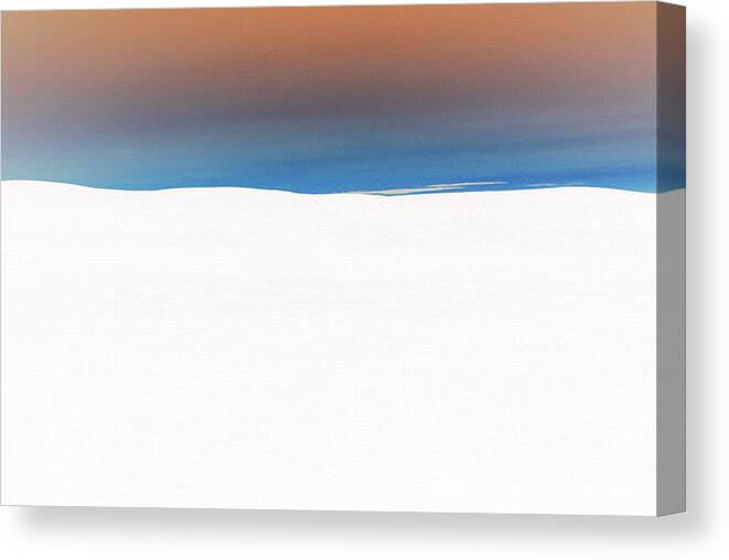 Modern Canvas Print featuring the photograph Palouse White Sunset by Rich Collins