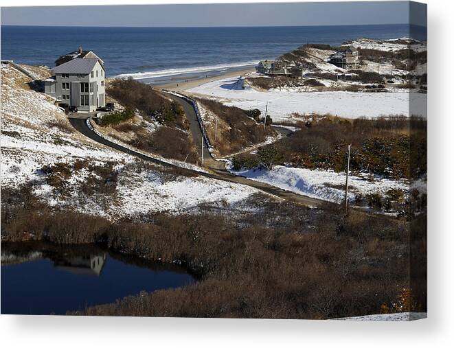 Cape Cod Canvas Print featuring the photograph Pamet River at Ballston Beach by Thomas Sweeney