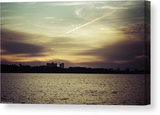 Unsets Canvas Print featuring the photograph Panama City Sunset 2 by Debra Forand