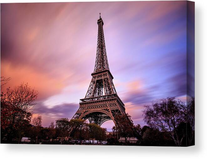 Paris Canvas Print featuring the photograph Paris Pastels by Jennifer Casey