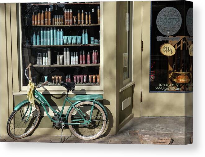 Fort Collins Canvas Print featuring the photograph Parked Outside by Monte Stevens